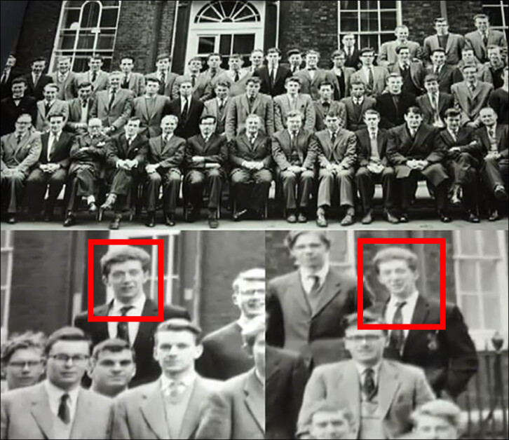 The temptation to trick panoramic cameras during group photos was too much to resist for many students, who were willing to risk a bad session at the head's office in order to 'clone' themselves in school photos. Source: https://petapixel.com/2012/12/13/double-exposure-a-clever-photo-prank-from-half-a-century-ago/