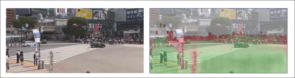 On the right, we see the confidence heatmap generated by the researchers’ method. The red areas indicate low confidence, and a configuration of stance, camera pose and other factor that are likely to impede facial recognition.