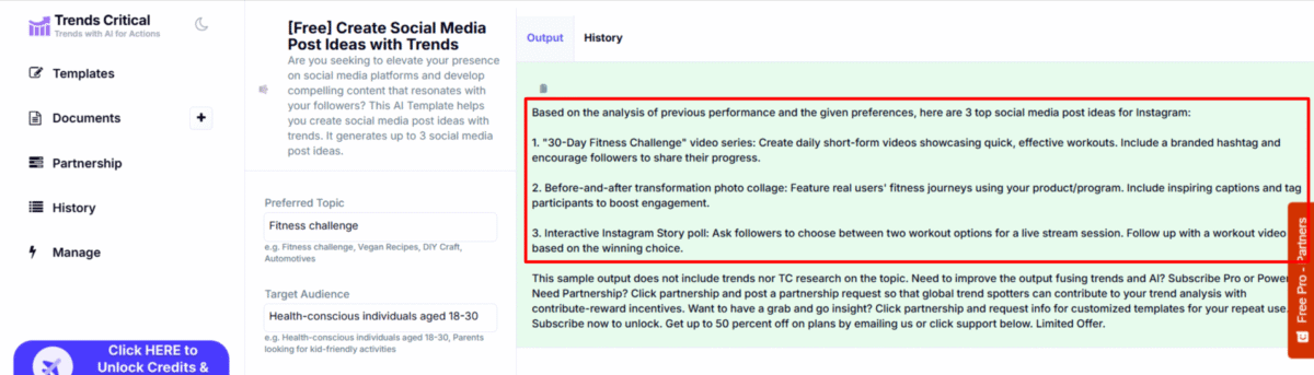 Trends Critical generating Instagram post ideas.