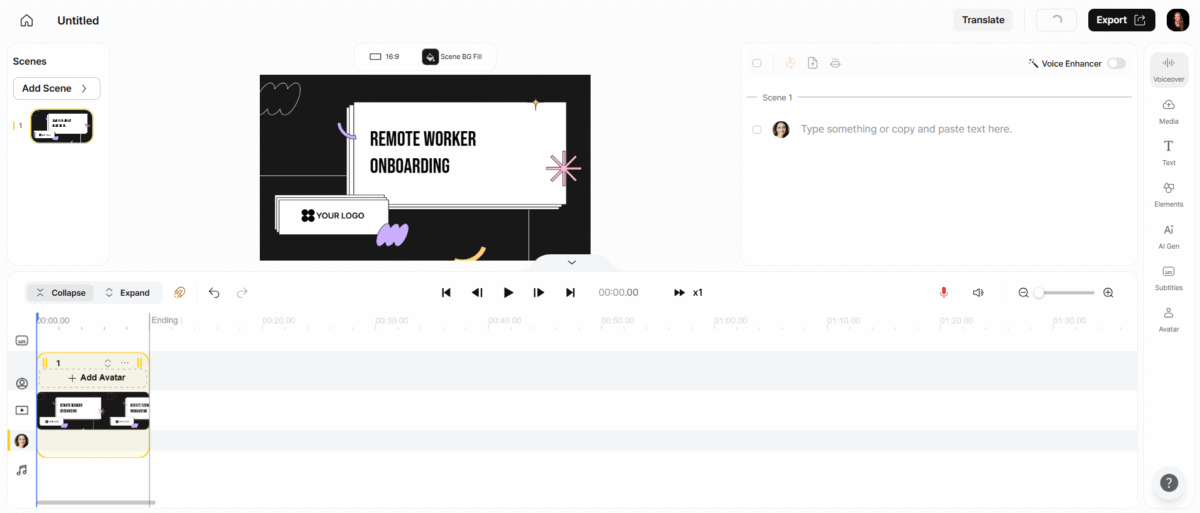 The Keytake video editor.