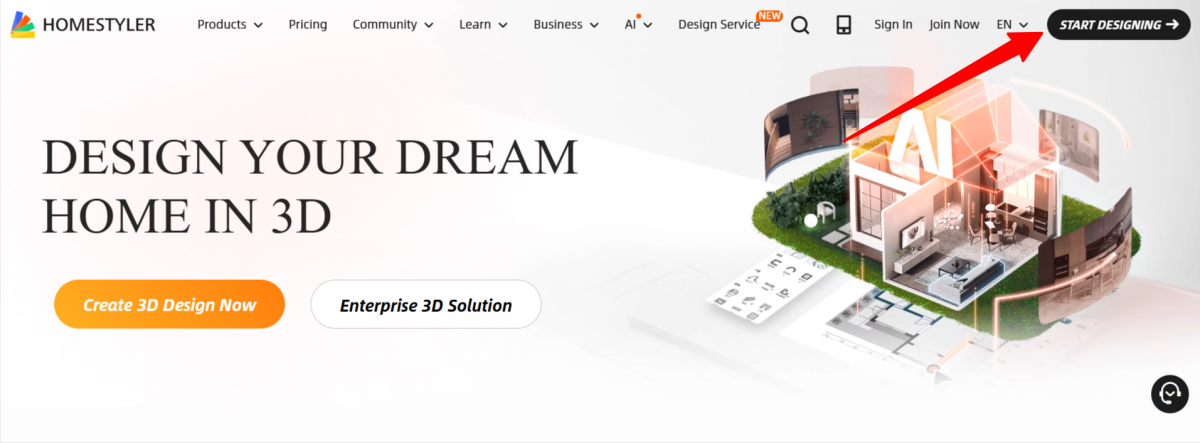 Beginning to design with Homestyler.