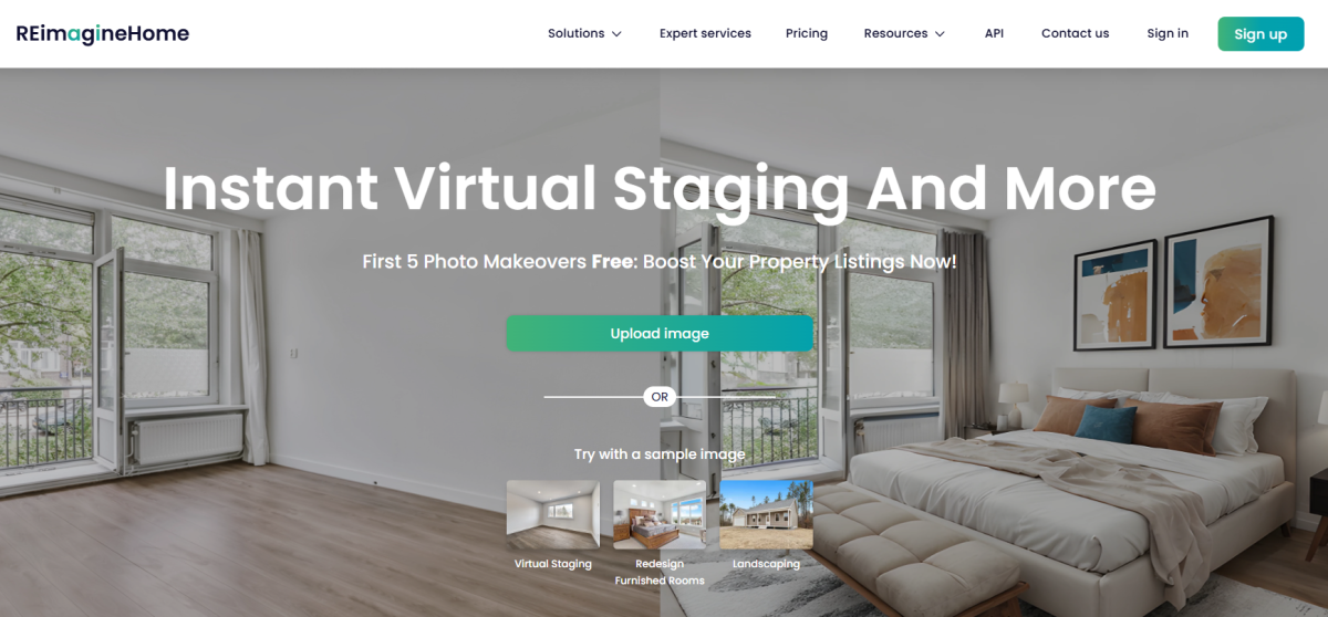 The REimagine Home homepage.